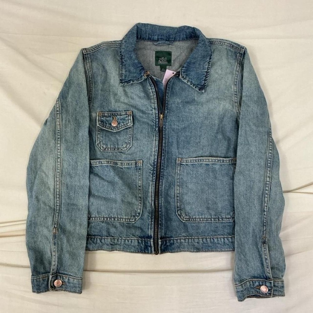 Wild Fable Denim Zip Jacket | Women's Medium | NWT 💙